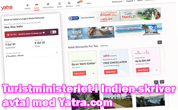 Turistministeriet i Indien tecknar samförstsåndsavtal med Yatra.com