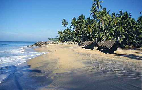 Strand i Varkala, Kerala