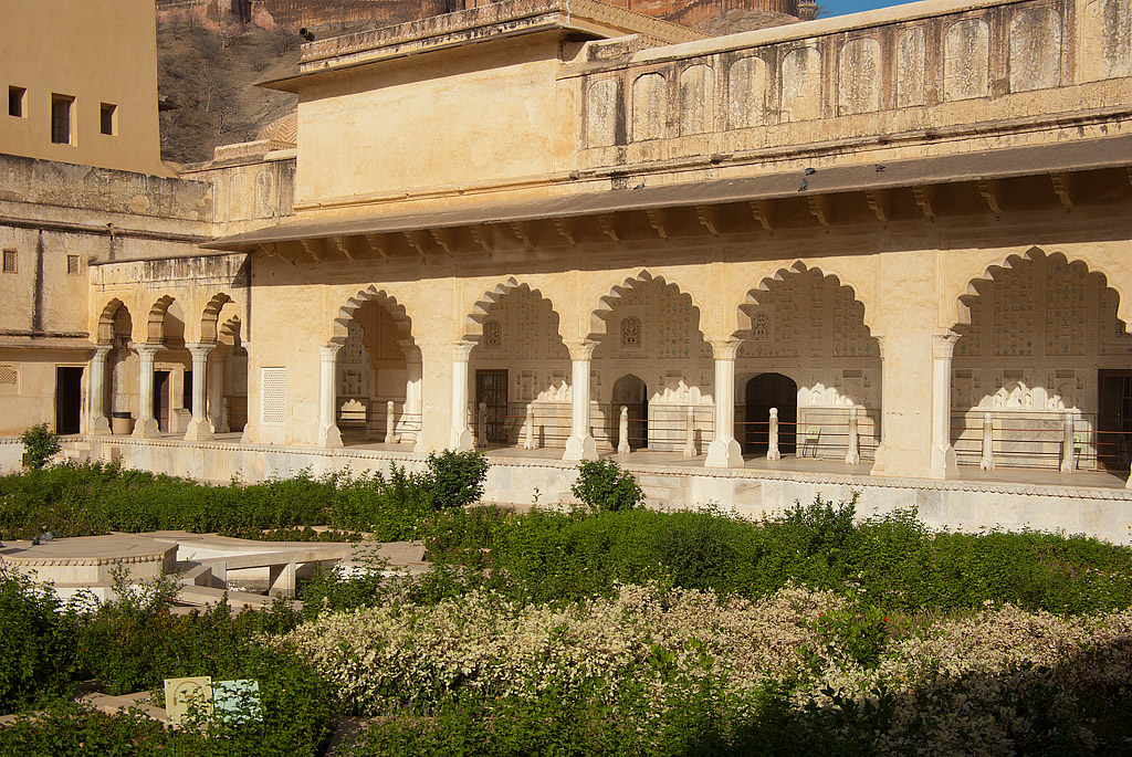 Lustträdgården i Amber Fort, Jaipur