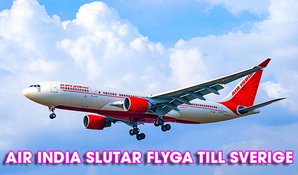 Air India slutar flyga till Stockolm