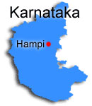 Hampi i Karnataka, Indien