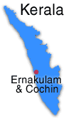 Cochin och Ernakulam i Kerala