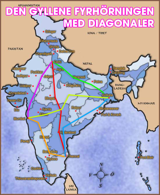 Indiska järnvägen karta