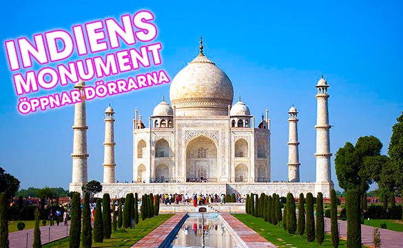 Indiens monument öppnar dörrarna trots Corona