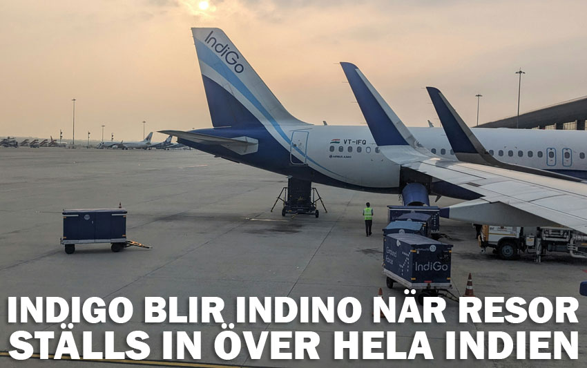 IndiGo blir IndiNo när Indiens största flygbolag ställer in nästan alla flyg!