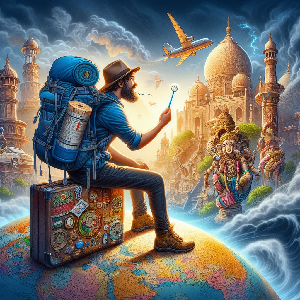 Äventyrliga backpackern