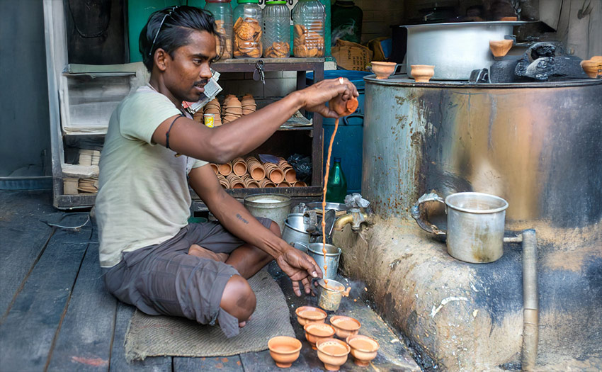 Chai-Wallah i Indien