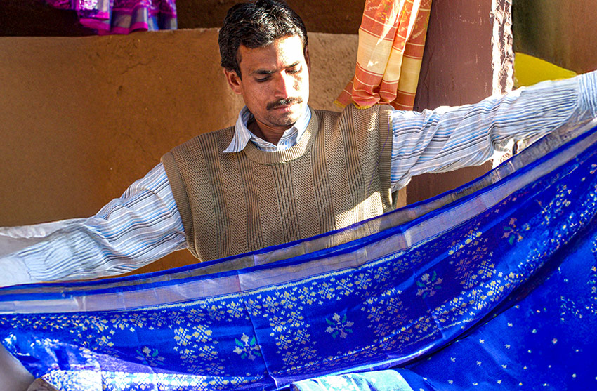 Försäljare vid Shilpgram