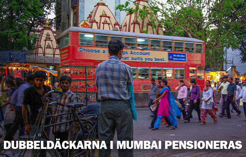 De ikoniska dubbeldäckarbussarna i Mumbai (Bombay) har pensionerats