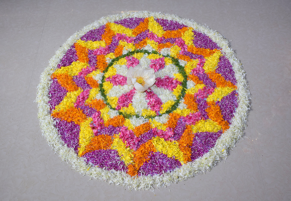 Onam Rangoli Pookalam