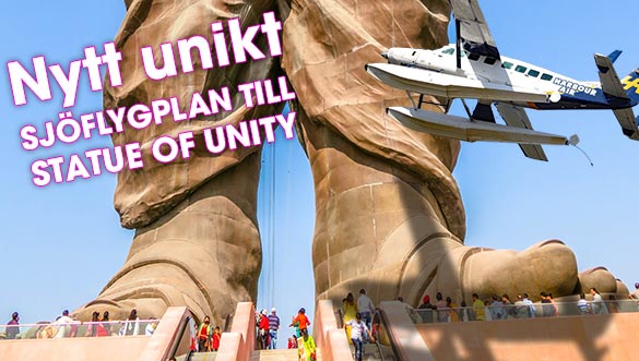 Nytt unikt sjöflygplan till Statue of Unity i Gujarat, Indien