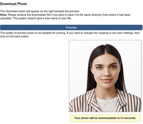 Vänta på att bilden behandlas