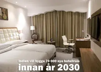 Hotellrum i Taj Agra. Bild: Henric Carlsson / Indien.nu