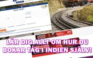 Boka tåg i Indien på egen hand