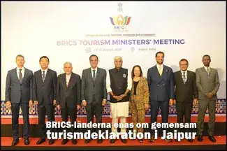 BRICS-länderna enas om gemensam turismdeklaration i Jaipur