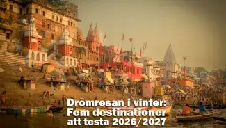 Drömresan i vinter: Fem destinationer att testa 2026/2027