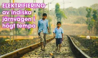 Elektrifieringen av indiska järnvägen fortsätter
