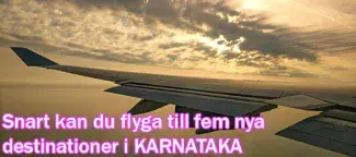 Karnataka bygger fem nya flygplatser