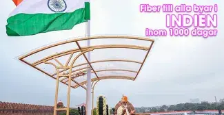 Fiber till alla byar i Indien inom 1000 dagar