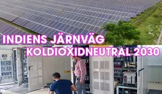 Indiska järnvägen koldioxidneutral år 2030