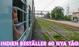 Indien beställer 60 nya tåg
