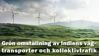 Regeringen i Indien vill införa en 100 procent grön logistik- och kollektivtrafi
