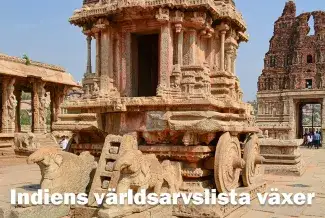 Tempel i Hampi. Bild: Nagesh Ramarao från Pixabay