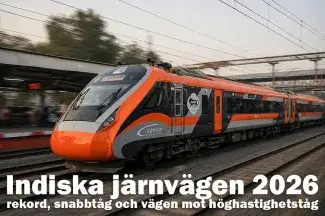 Indiska järnvägen 2026 – rekord, snabbtåg och vägen mot höghastighetståg. Bild: Gaurav Sharma på unsplash.com