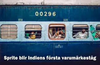 Sprite blir Indiens första varumärkeståg