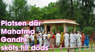 Platsen där Mahatma Gandhi sköts till döds
