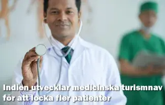 Indien utvecklar medicinska turismnav för att locka fler patienter