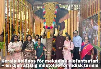 Kerala belönas för mekanisk elefantsafari – en djurrättslig milstolpe för indisk turism