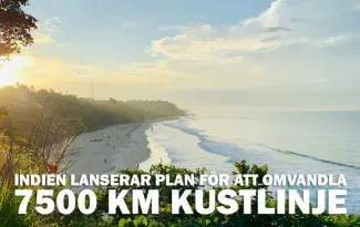 Indien lanserar plan för att omvandla hela 7500 km kustlinje