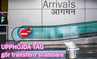 Upphöjda lufttåg Delhi flygplats (IGI)