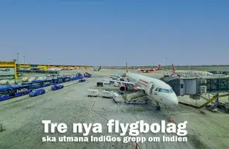 Tre nya flygbolag ska utmana IndiGos grepp om Indien
