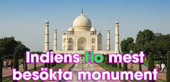 Taj Mahal, Indiens mest besökta monument